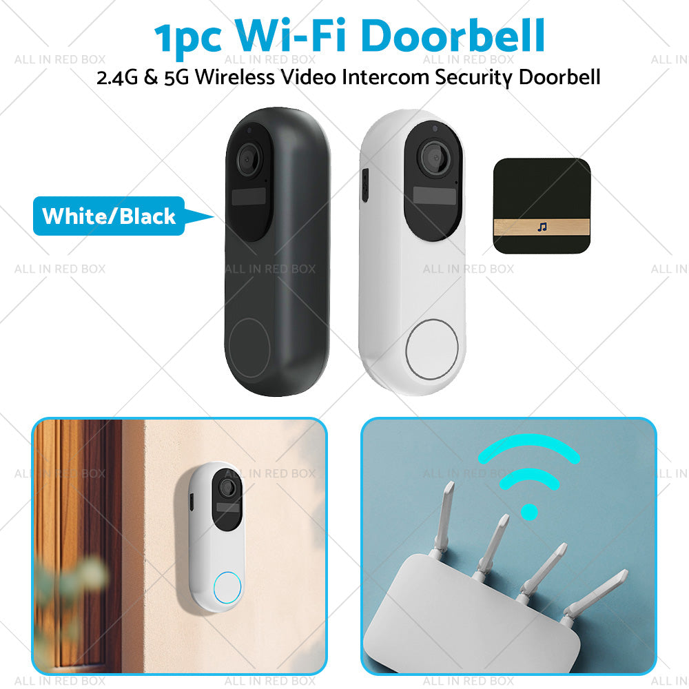 1080P WIFI Doorbell 2. 4G and 5G Wireless Video Intercom Security Door Camera-3