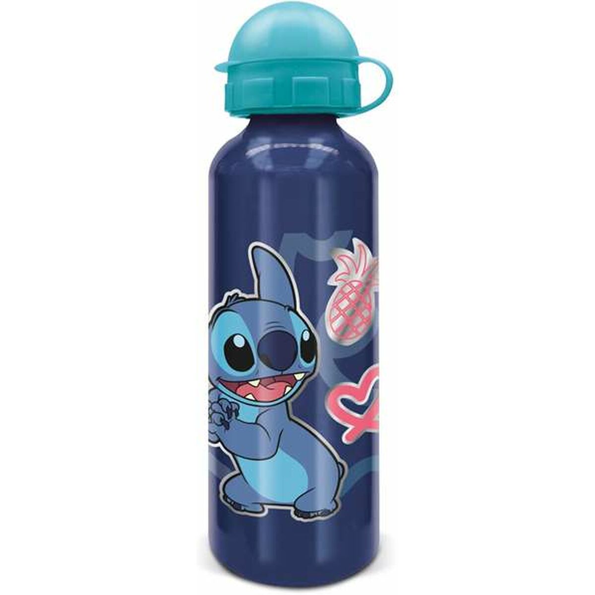 Water bottle Stitch Blue Aluminium 530 ml-0