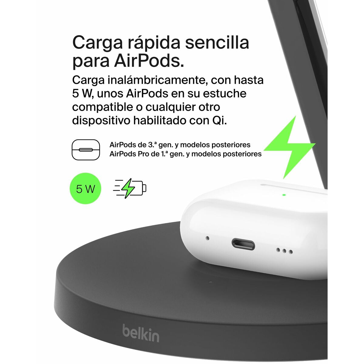 Wall Charger Belkin WIZ032KQBK Black 15 W (1 Unit)-14