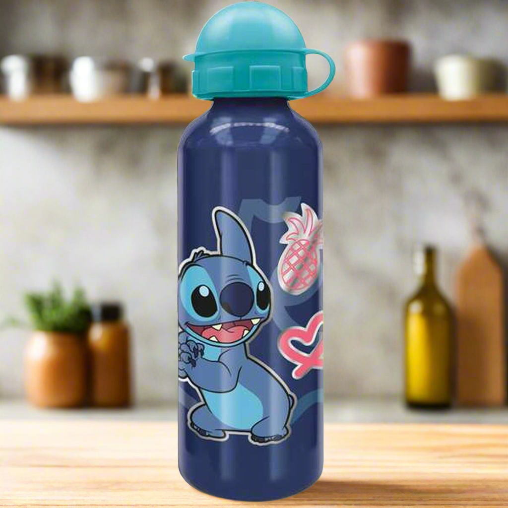 Water bottle Stitch Blue Aluminium 530 ml