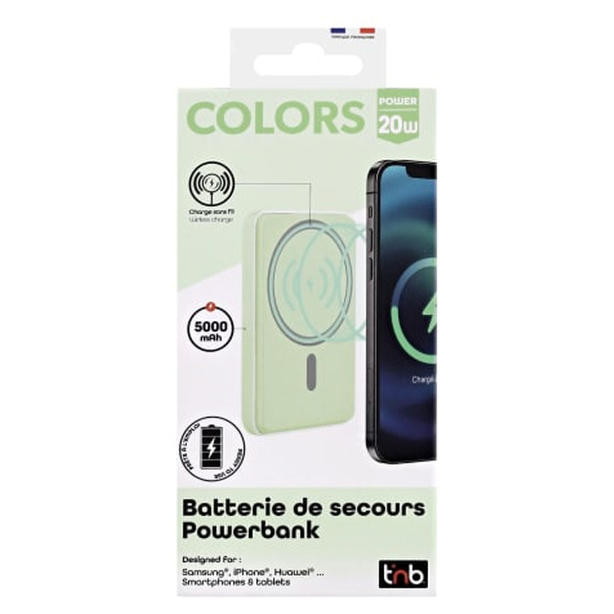 Powerbank T'NB PBUMAG5GR 5000 mAh Green Magsafe-4