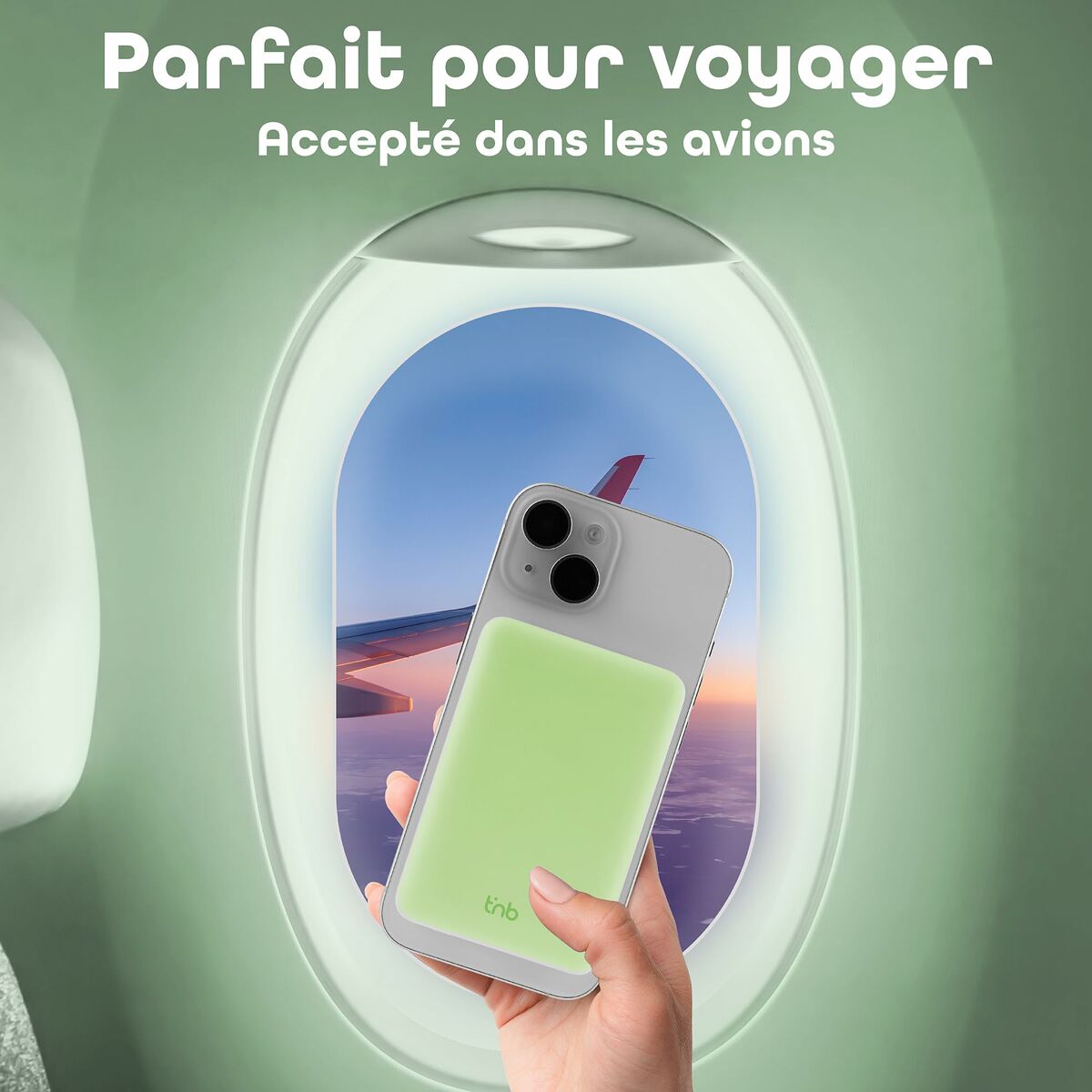 Powerbank T'NB PBUMAG5GR 5000 mAh Green Magsafe-13