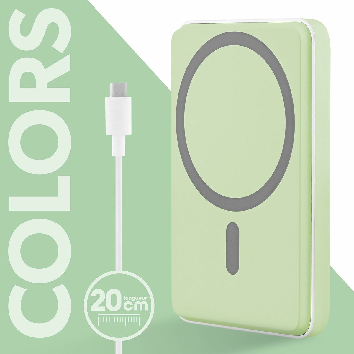Powerbank T'NB PBUMAG5GR 5000 mAh Green Magsafe-9