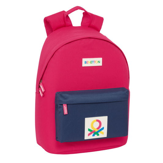 Laptop Backpack Benetton benetton Cherry Navy Blue 31 x 41 x 16 cm-0