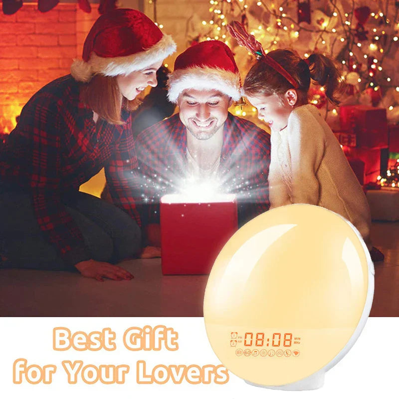 Color changing light Alarm Clock-3