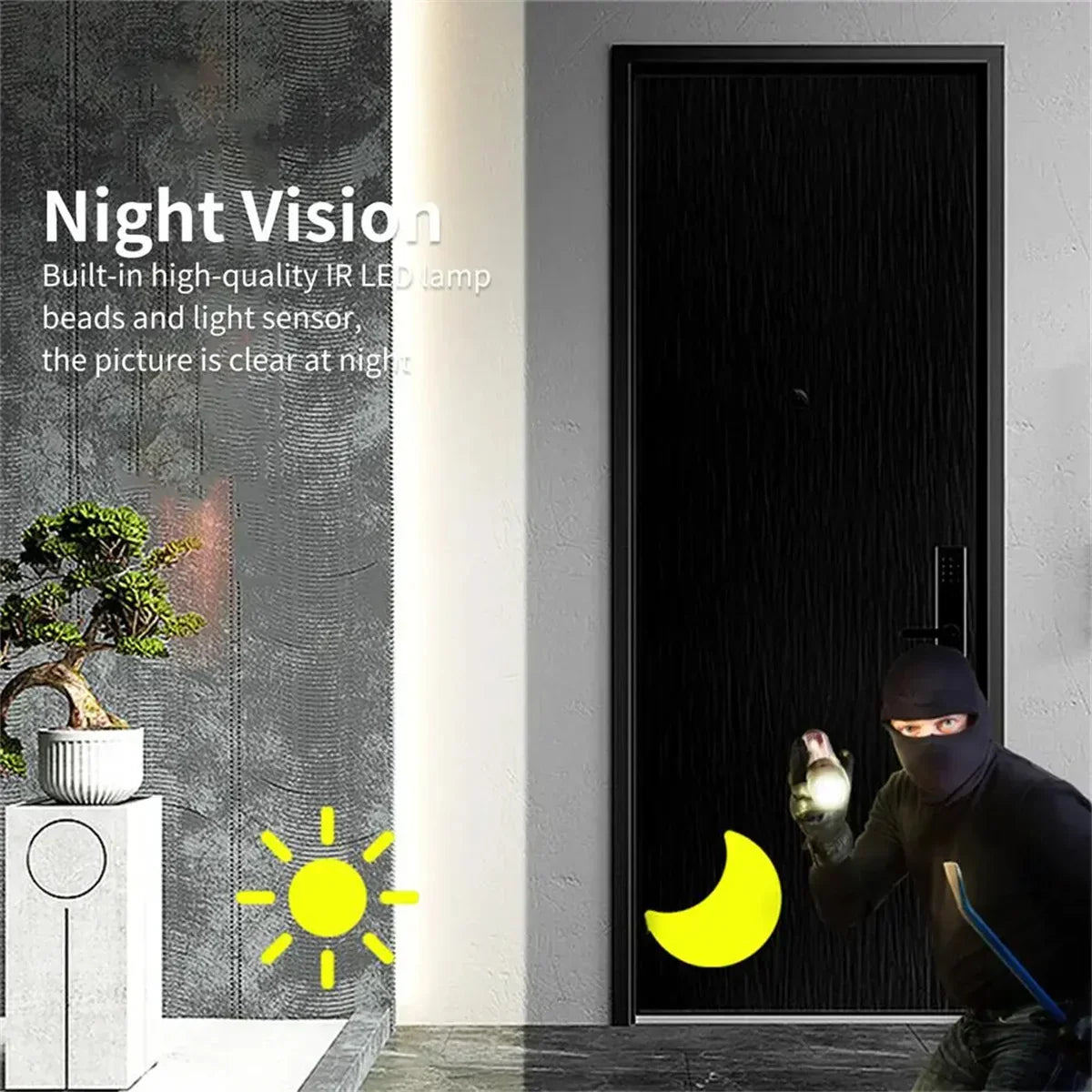 M8 Wireless Video Doorbell Camera (1080p HD)-4