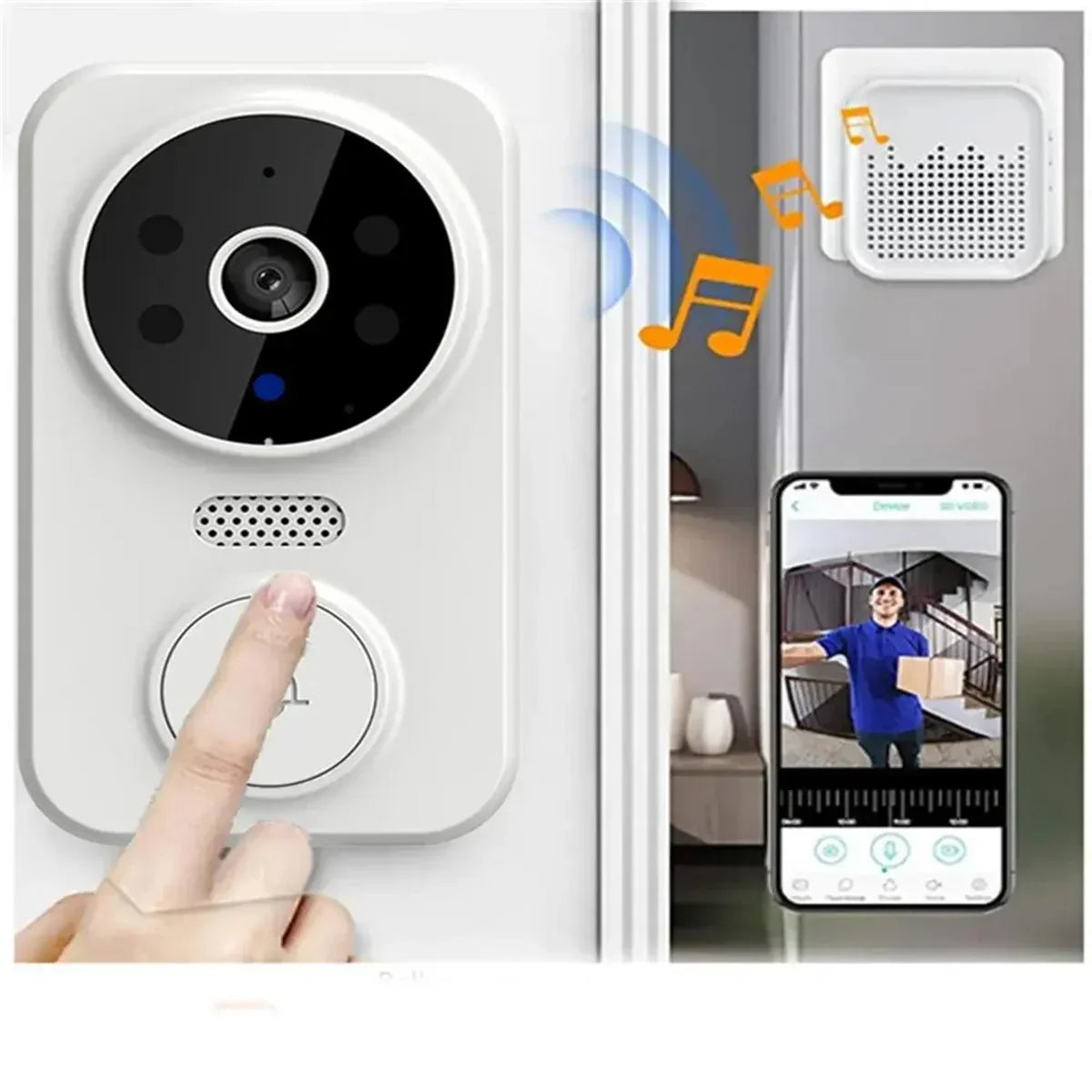 M8 Wireless Video Doorbell Camera (1080p HD)-2